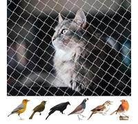 Red para Gatos Terraza Malla Antipájaros 4x3m Red de Protección para Vegetales Jardín Terraza de sin Taladro Red de Proteccion en Balcones Terrazas y Ventanas Malla Protectora