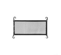 Red para maletero de coche, nailon de alta resistencia, red fija de carga con ganchos en S y anillos de aleación de zinc, para maletero de coche, vehículo, furgoneta, SUV, negro (trompeta pequeña)