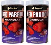 Red Parrot GRANULAT 1000ml / 400g - Alimento Que Potencia el Color para Red Parrots (Paquete de 2)