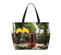 Red Phone Booth London Street Print - Bolsa de viaje de gran capacidad para mujer, para playa, viajes, gimnasio, vacaciones