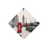 Red Phone Booth London Street Printing - Juego de 10 tarjetas ambientadoras perfumadas para coche, para decoración de coche