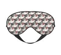 Red Phone Booth London Street Printing Soft Dual Use Sleep Blocks Light Efficiently Blackout Eye Mask para dormir