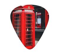 Red Phone Booth London Street - Púas de guitarra acústica para bajo y guitarra eléctrica