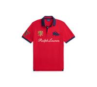 Red Polo de piqué con escudo Classic Fit L