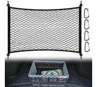 Red portaobjetos para coche 80X60cm Red para maletero Se extiende a 160x120cm Red elástica para maletero con 4 ganchos Red para equipaje para autocaravana Sistema de sujeción de carga para la mayoría