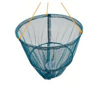 Red portátil de cangrejo con bolsa de cebo pesada de hierro pesado y mango de línea, hecha de alambre de acero y nailon para pesca de langosta de cangrejo de río de larga duración (verde)