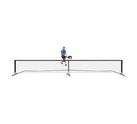 Red portátil de pickleball con 6 ruedas y frenos, cumple con la normativa USAPA, robusta red de soporte para jardín, parque, vestíbulo, fácil de montar y desmontar, incluye bolsa de transporte, 670 x