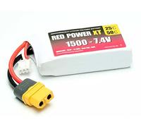 Red Power Batería de construcción de maquetas (LiPo) 7,4 V 1500 mAh Softcase XT60