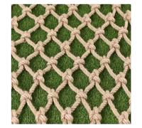 Red protectora anticaídas, red de seguridad de cuerda de cáñamo para escalada al aire libre y decoración de jardín, red de carga tejida a mano de 10 mm de grosor para niños
