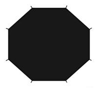 Red protectora para cama de resorte, proporciona un 95% de bloqueo solar con puntos de fijación reforzados, se adapta a camas elásticas redondas de 14 pies para un salto cómodo (10 pies para 8 postes)