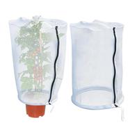 Red protectora para plantas | Cubierta para jardín | Cubierta protectora de malla ajustable con cordón para tomates, pepinos, fresas, flores, parterres de frutas al aire libre seguros