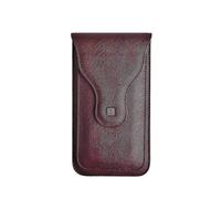 (Red) Pu Leather Waist Bag Holster For Mobile Phone Under 6.5 Inch, Belt Clip Holster Phone Cover With Hook Clip