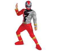 Red Ranger Dino Fury Disfraz de lujo, talla S (4-6)
