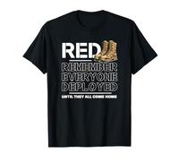 RED Recuerda que todos desplegaron botas de combate Camiseta