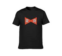 Red Ribbon Army R - Camiseta unisex para hombre, diseño con impresión gráfica, color negro, Negro , XL