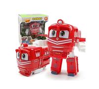 (Red)Robot Trains Rt Kay Transformer Transforming Train Figura Juguete Coreano Animación