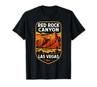 Red Rock Canyon Nevada Vista panorámica del desierto Vintage Camiseta