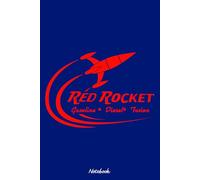 Red Rocket Fuel Notebook: 6x9 120 Pages Lined College Ruled Notebook - For Girls, Students, Teachers, Staff, Perfect Gift