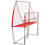 Red roja para entrenamiento de voleibol, para entrenamiento de voleibol, para casa, gimnasio, escuela, 2,44 x 3,35 m