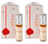 Red Rose Concentrated Perfume Oil Roll-On 6ml (Pack of 2) | Long-Lasting Alcohol-Free Fragrance for Men & Women