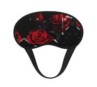 Red Rose1 - Máscara de dormir de poliéster, antifaz para dormir con bloqueo de luz, máscara para dormir de noche, cegador de ojos