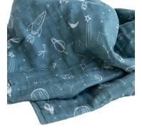 Red ROVR 100% Cotton Muslin de algodn orgnico Manta de beb | Colcha de muselina de mltiples capas | Recin nacido y nio | Suave liviano | Cochec