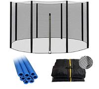 Red segura para exteriores para 305/366 cm er y cierre de hebilla, incluye 8 tubos de espuma (25 mm) accesorio de repuesto divertido y protector para niños