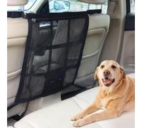 Red Separadora para Perros Coche para Dodge Challenger 2015-2023 | Malla flexible antiarañazos. Evita el paso a los asientos delanteros. Montaje sin herramientas. Diseño transpirable.
