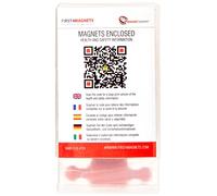 Red Skittle Magnet para Refrigerador, Oficina, Pizarra, Tablero de Anuncios, Archivador - 12mm de Diámetro x 21mm de Alto - Paquete de 12