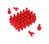 Red Skittle Magnet para Refrigerador, Oficina, Pizarra, Tablero de Anuncios, Archivador - 12mm de Diámetro x 21mm de Alto - Paquete de 48