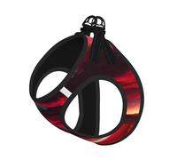 Red Sky At Night - Arnés reflectante para perro con estampado estrellado para mascotas, arnés para cachorros, arnés y correa, para entrenamiento de caminata