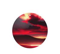 Red Sky At Night - Juego de tarjetas de fragancia redondas estrelladas, ambientador colgante de lavanda para decoración del hogar del coche, 10 o 24 piezas