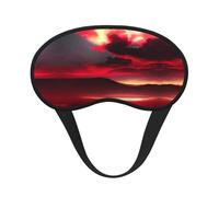 Red Sky at Night - Máscara de bloqueo de luz estrellada para dormir, cómoda máscara opaca para dormir para viajes, yoga, cubierta suave para los ojos