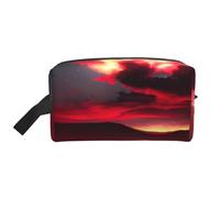 Red Sky at Night - Organizador de viaje con estampado estrellado, neceser de aseo para hombres y mujeres, para viajes, gimnasio, uso diario
