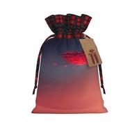 Red Sky At Night Starry Exquisitas bolsas de regalo de Navidad con cordón, reutilizables, para experiencias de regalo excepcionales
