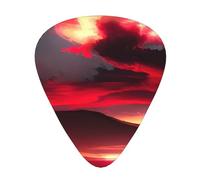 Red Sky At Night Starry Print12 - Afinador de guitarra profesional para guitarra, bajo y modos de afinación cromática