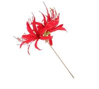 Red Spider Lily Batedpin - aleación elegante, diseño floral vintage | Cabello asiático tradicional que se adhiere a los uptales elegantes, accesorios de bodas, cosplay y peinados festivos para mujeres