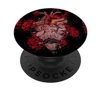 Red Spider Lily o Higanbana en estética Grunge Suave japonès PopSockets PopGrip Adhesivo