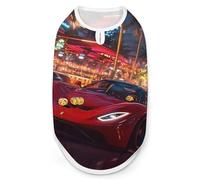 Red Sports-Car - Camiseta sin mangas para perros y gatos, talla L