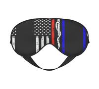 Red Stripe Firefighter USA Flag Sleep Eye Mas Updated Design Light Block Night Eye Blinder Hombres Mujeres Turnos Trabajo Viajes