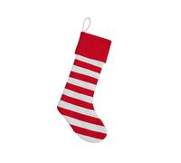 (Red Stripes) Christmas Stockings Santa Claus Snowman Penguin Deer Fireplace Decorations Cloth Ornaments ML-M363ABCD