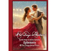 Red Tango in Christmas-Scarlet Steps in Snowy Splendor Ephemera Book for Art/Junk journal, Paper Craft, Card Making, Scrapbooking