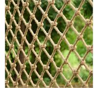 Red Tejida A Mano, Red De Protección De Red De Cuerda De Cáñamo Red De Seguridad para Parque Infantil De Yute Natural con Varios Tamaños Disponibles(Size:0.5x5m)
