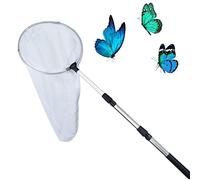 Red telescópica de insectos y mariposas para atrapar insectos, redes de pesca con anillo de 11 pulgadas, mango que se extiende hasta 36.5 pulgadas