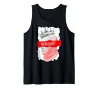 Red The Crown Never Slips Red Graphic Camiseta sin Mangas