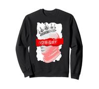 Red The Crown Never Slips Red Graphic Sudadera