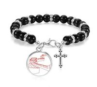 Red The Great Wall - Pulsera de cuentas de porcelana para hombres y mujeres