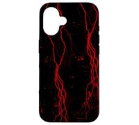 Red Thunder con Grunge Arte Abstracto Carcasa para iPhone 16