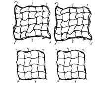 Red Transporte,Elásticos Arañas Redes,Red Elastico Equipaje 40 x 40 cm,30 X 30 cm para Motocicleta, Red Elastica con Ganchos para Anclar los Bártulos de Equipaje