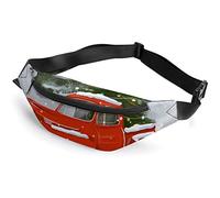 Red Truck Christmas Marlin Fish Art Fanny Pack, riñonera Deportiva para niños y Adultos para Hombres y Mujeres